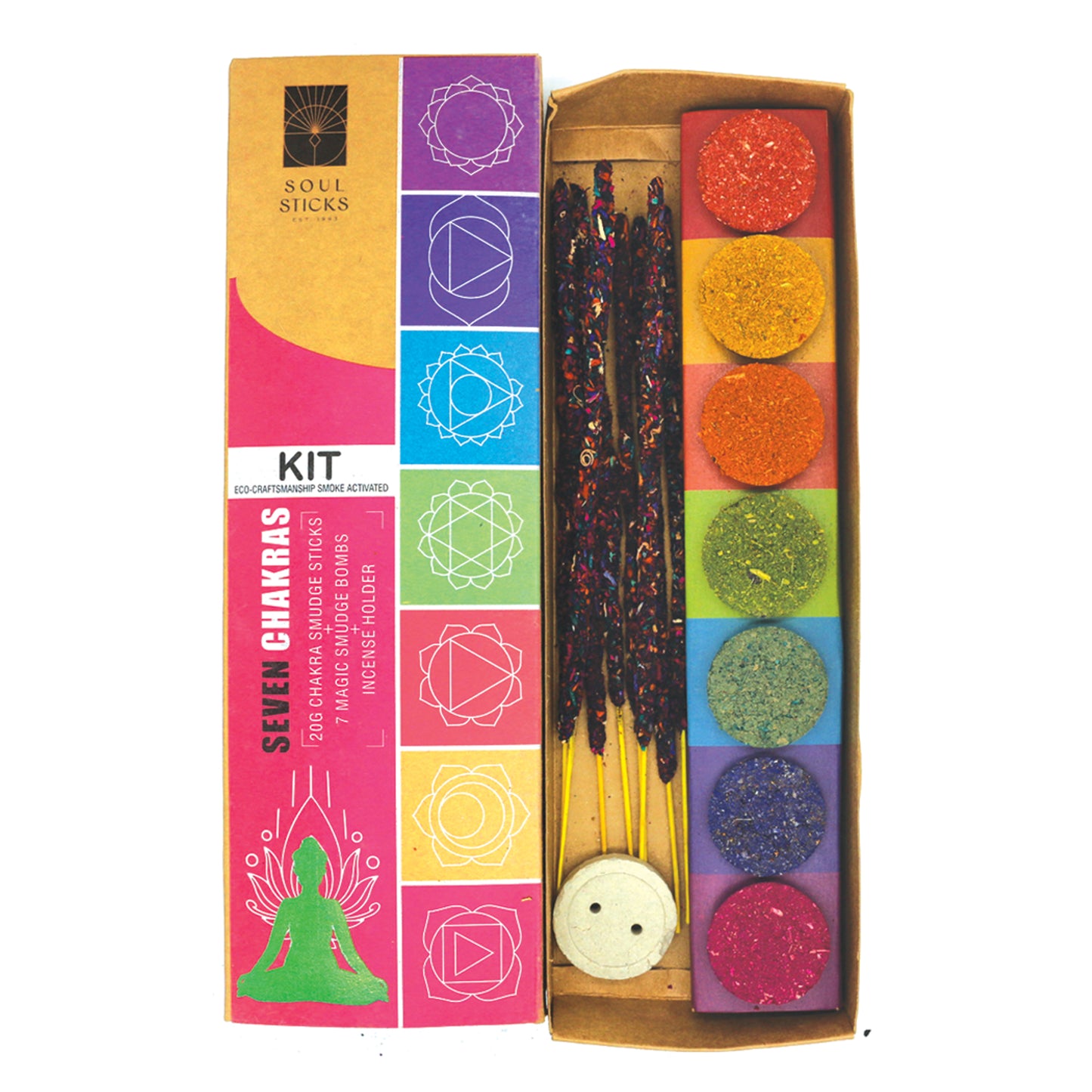 7 Chakras Smudge Kit
