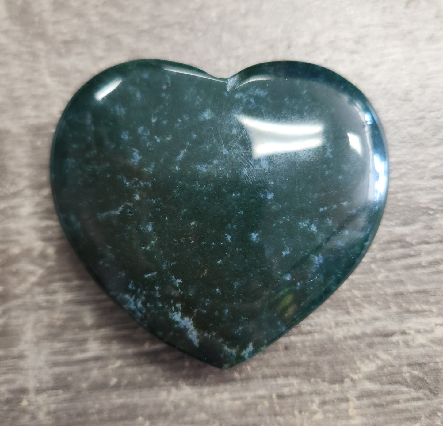 Moss Agate Hearts