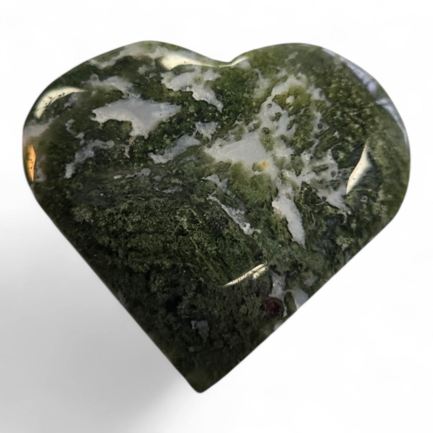 Moss Agate Hearts