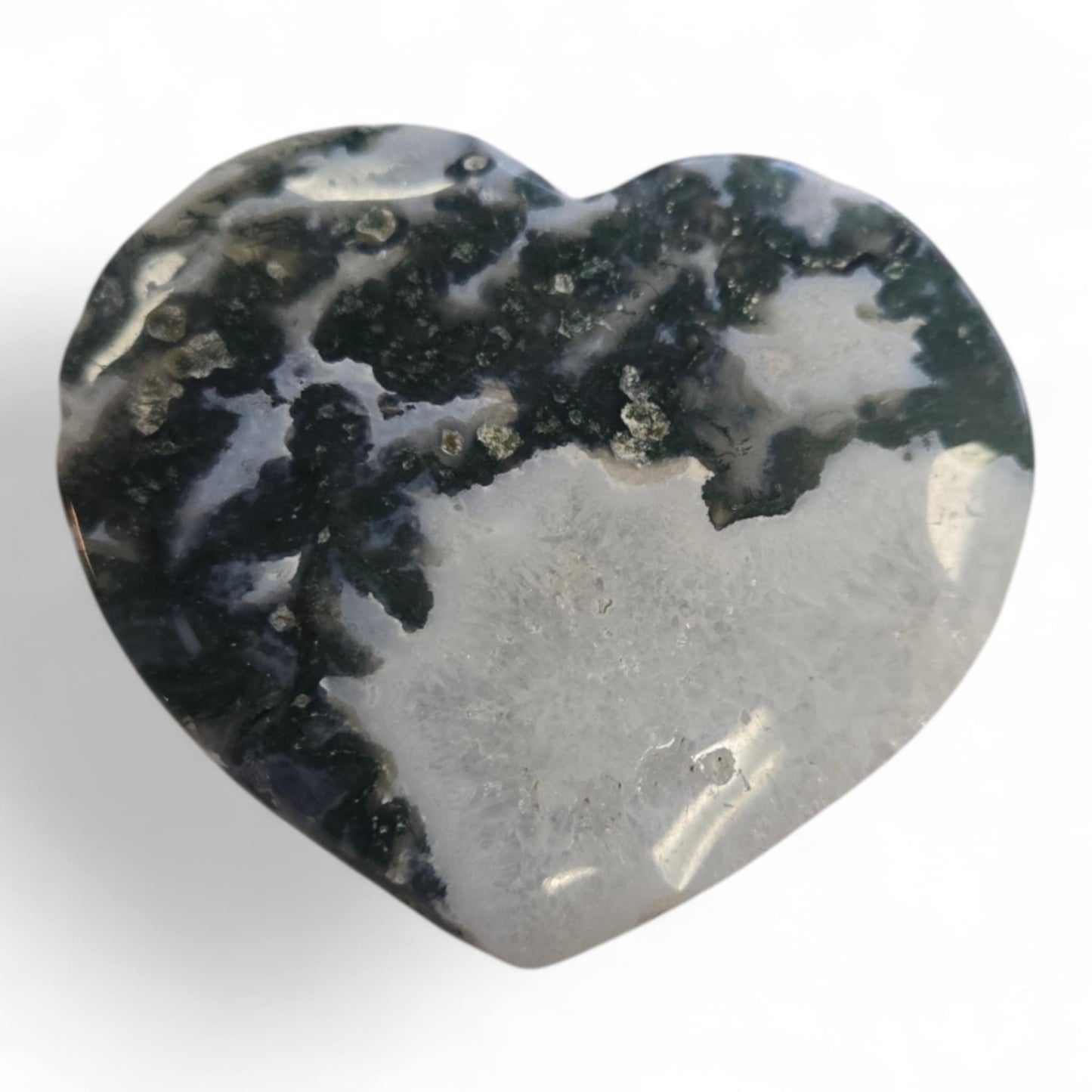Moss Agate Hearts