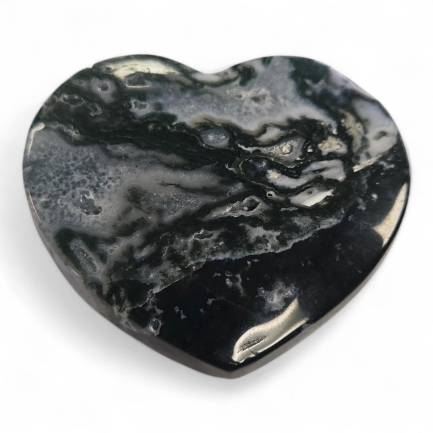 Moss Agate Hearts