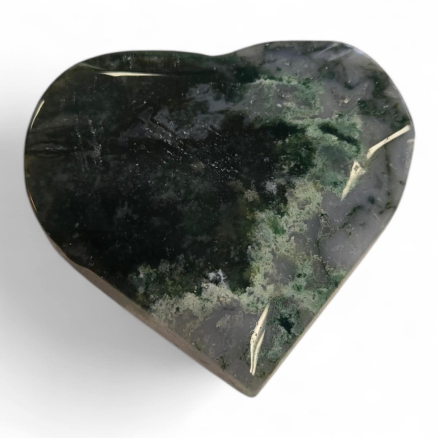 Moss Agate Hearts