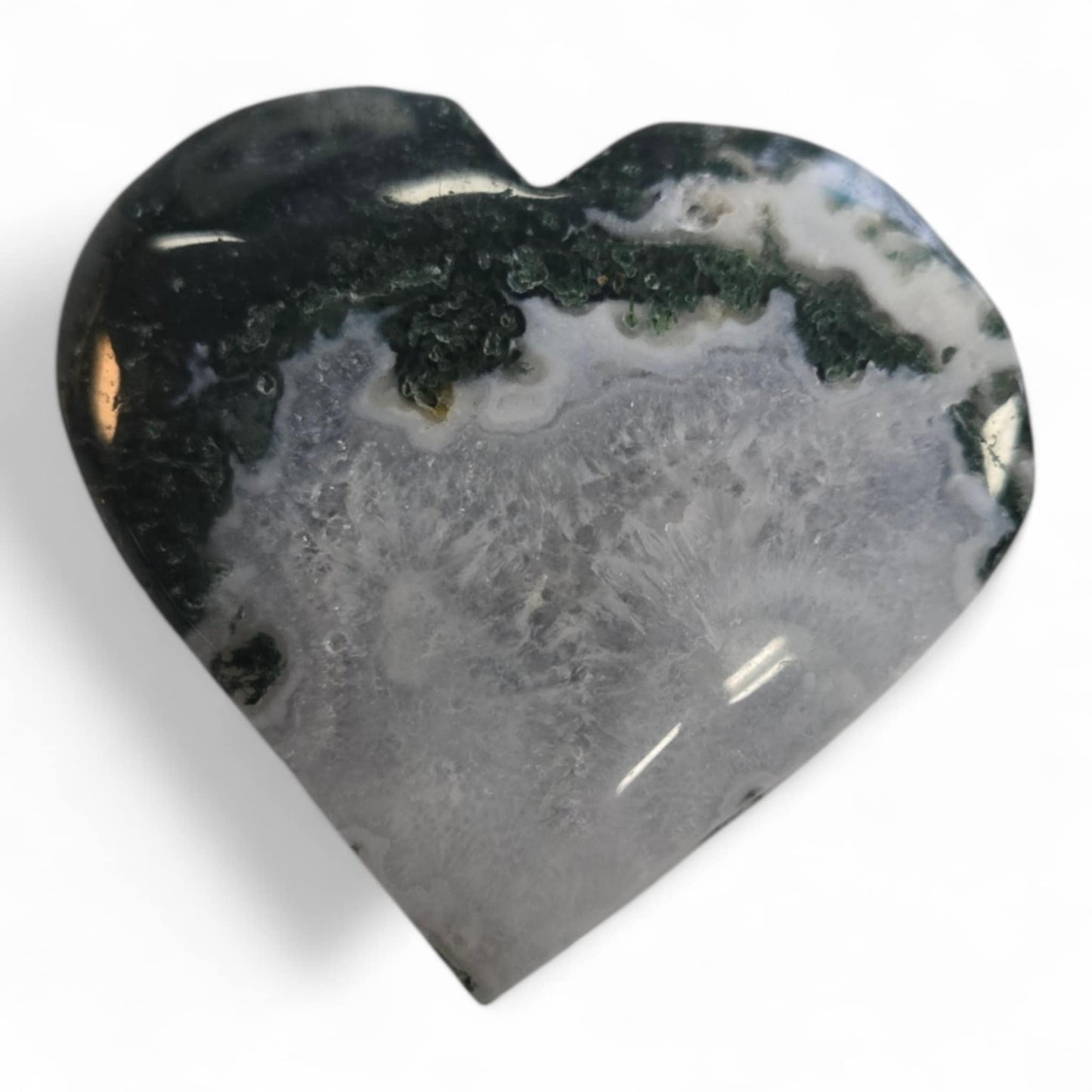 Moss Agate Hearts