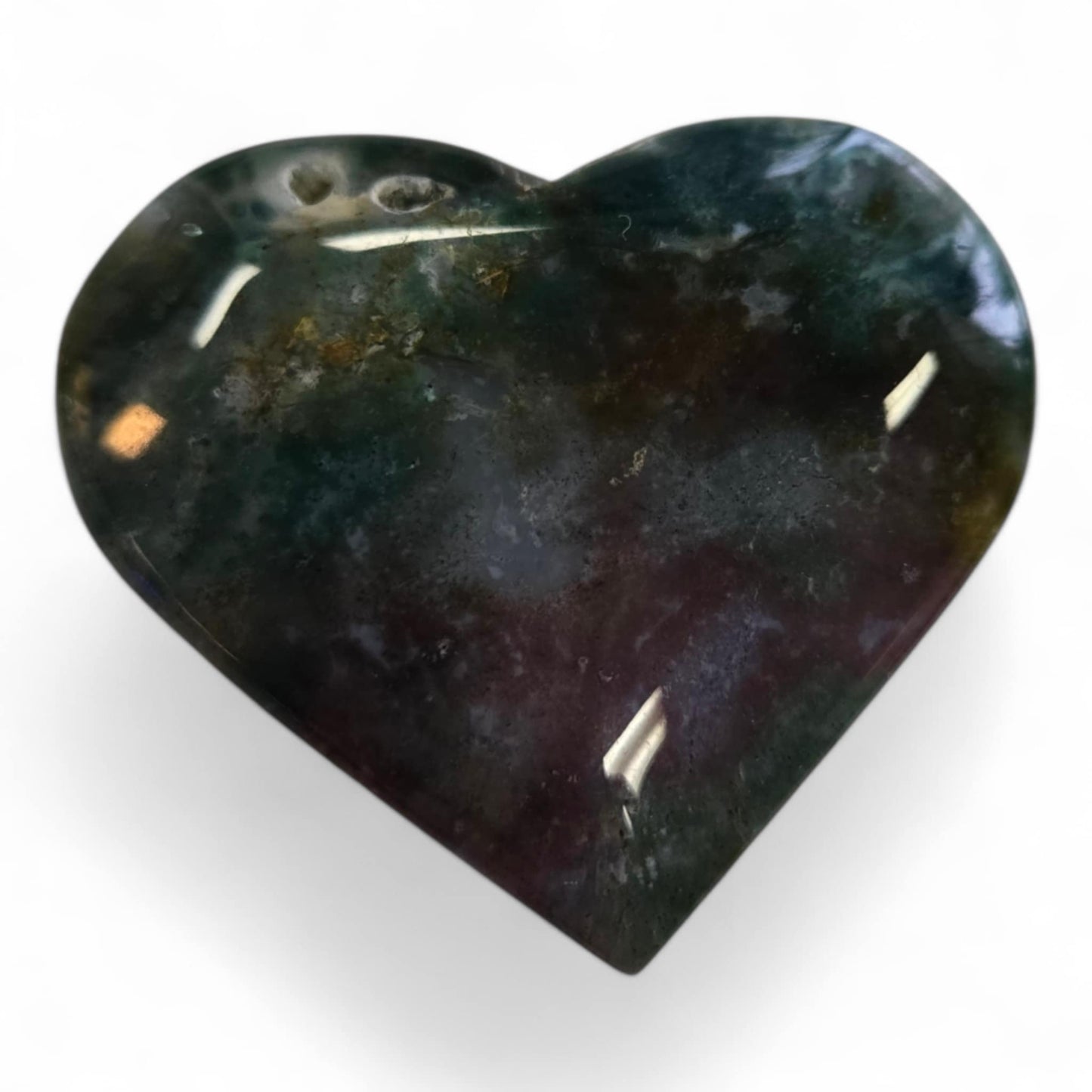 Moss Agate Hearts