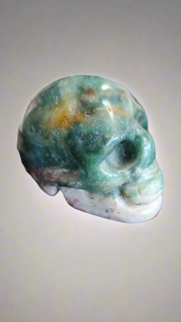 Red Moss Skull