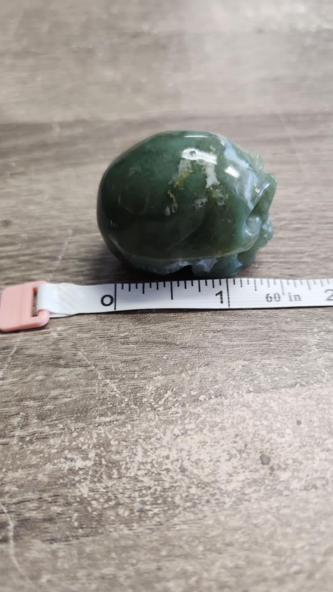 Moss Agate Skulls