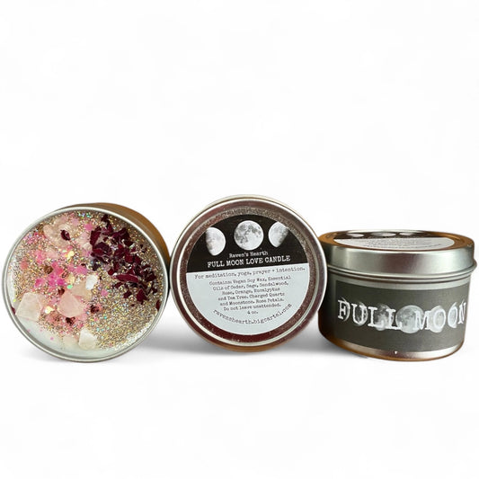 Full Moon Tin Candle