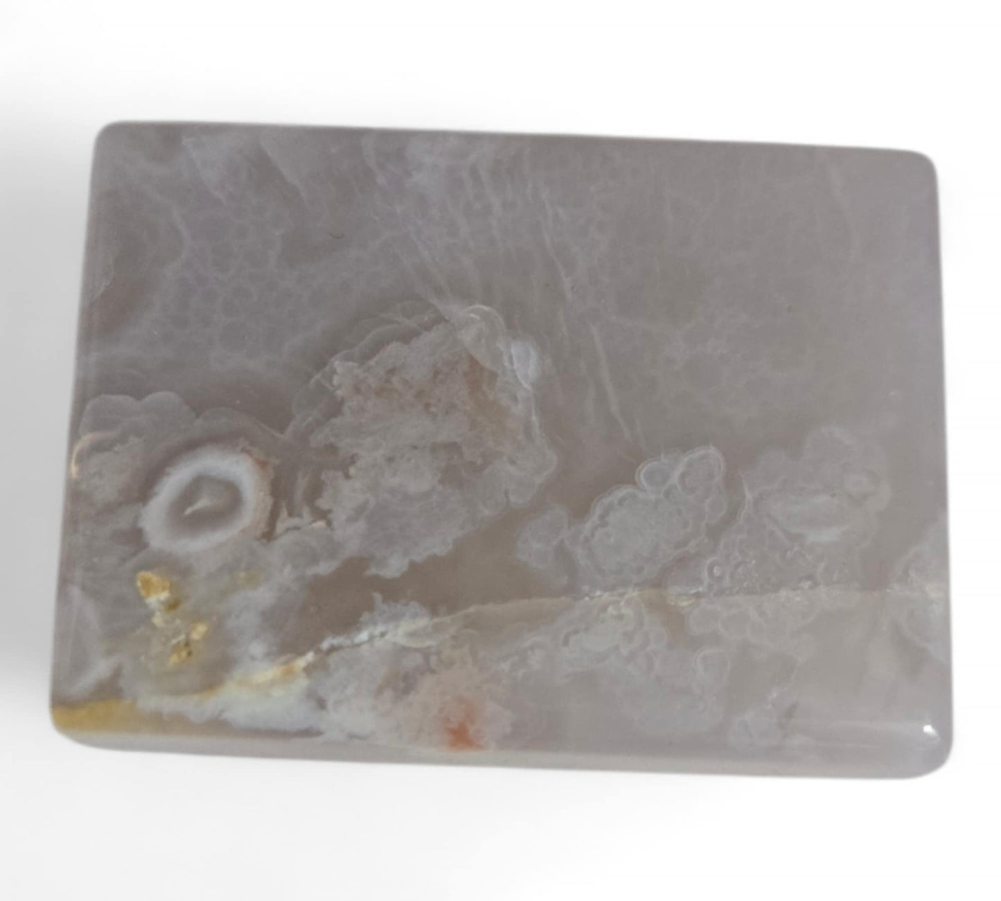 Flower Agate Cabochon Rectangles