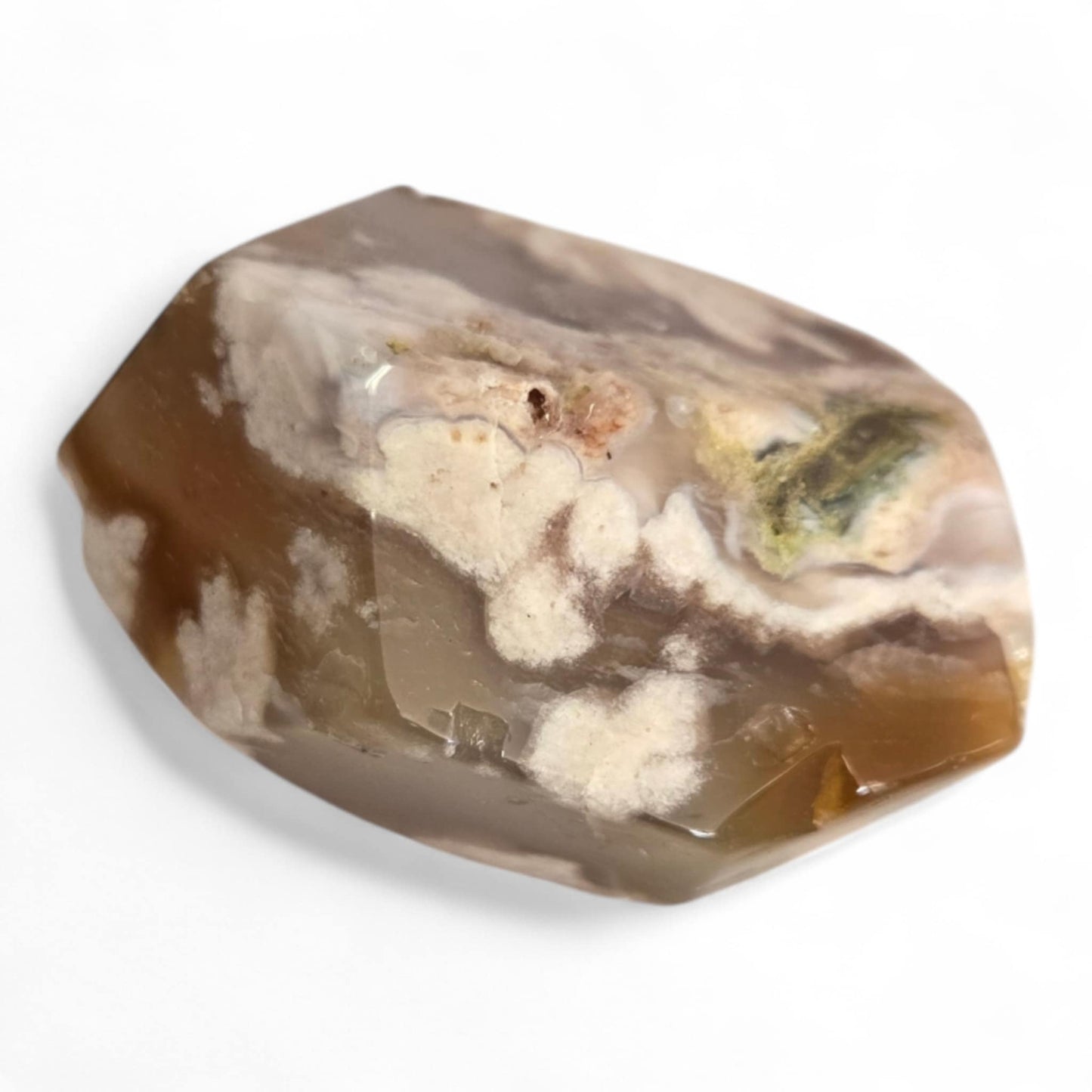 Flower Agate Cut Polished Form