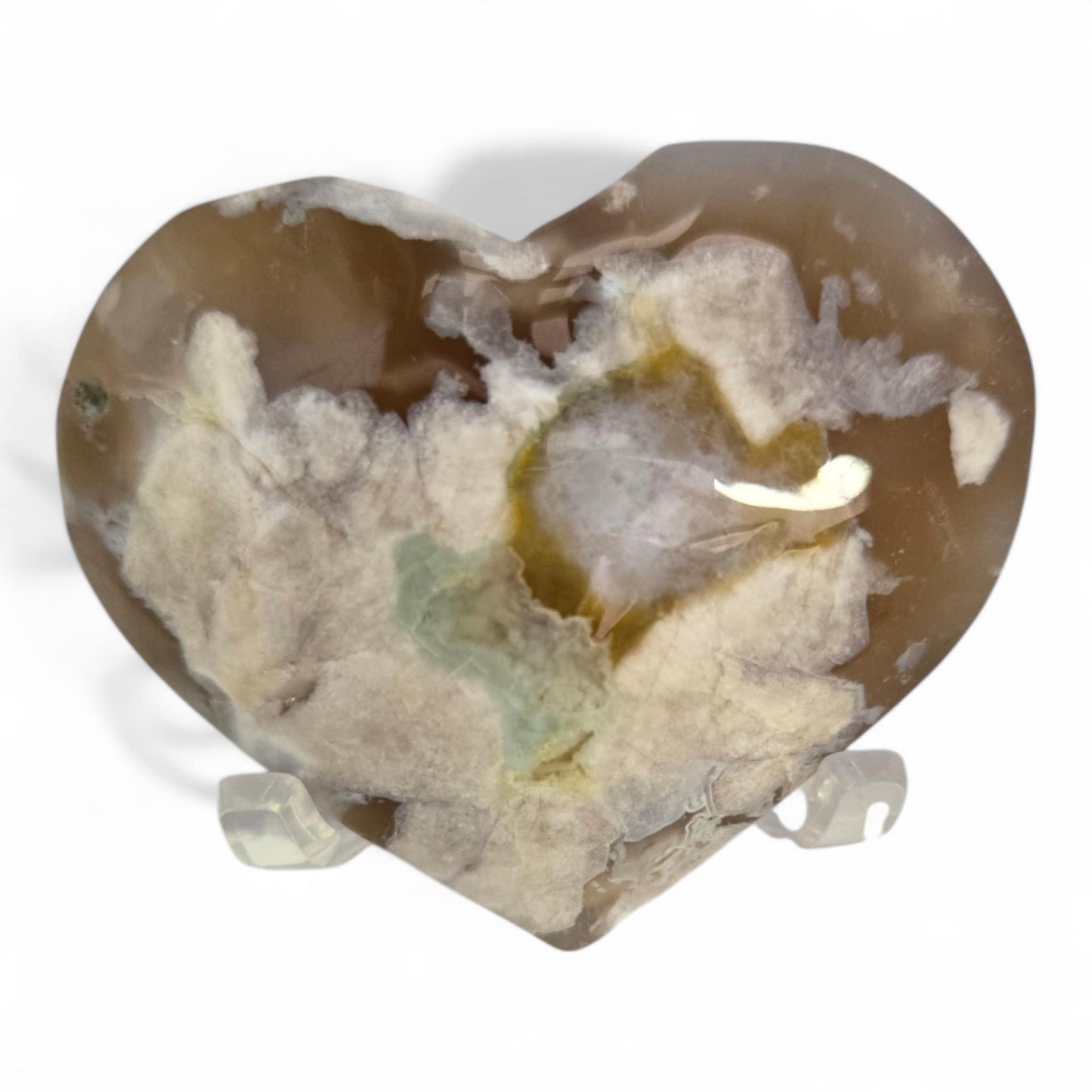 Flower Agate Hearts