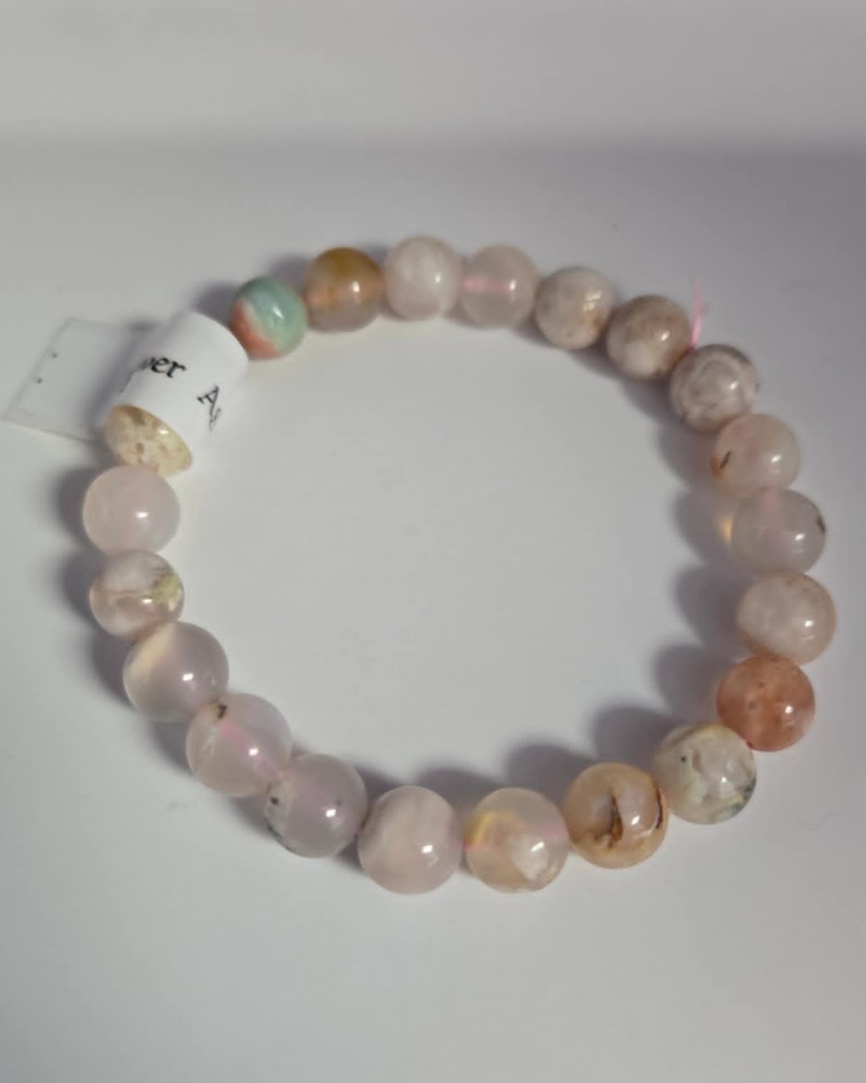 Flower Agate 8mm Bracelet