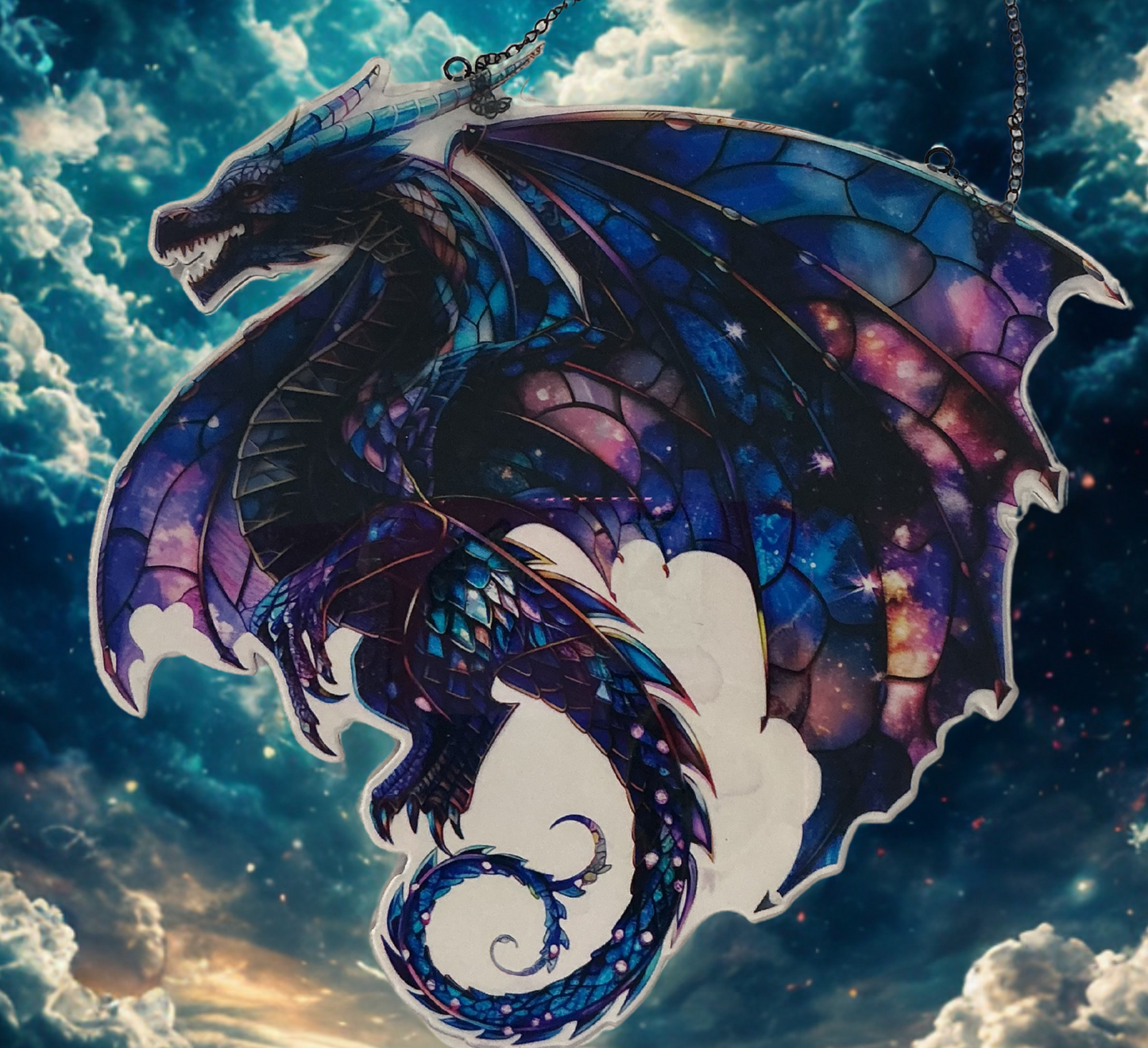 Purple Dragon Window Hang