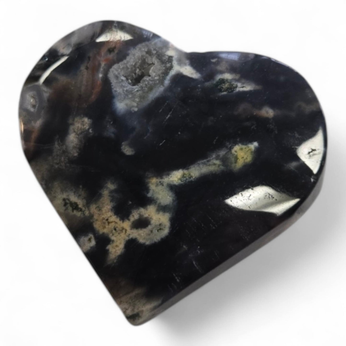 Moss Agate Hearts