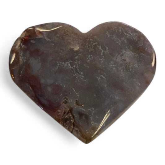 Red Moss Agate Heart