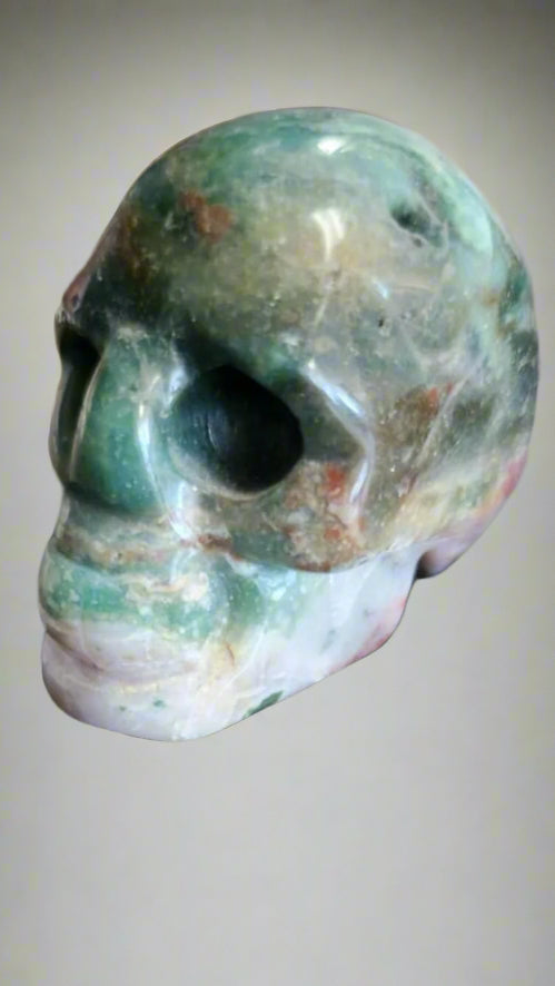 Red Moss Skull